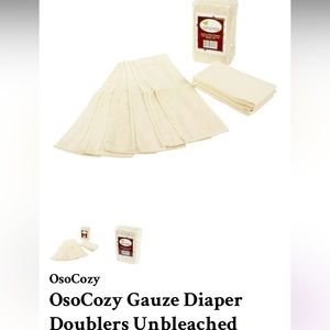 18 cloth diaper doublers (gauze and fleece)